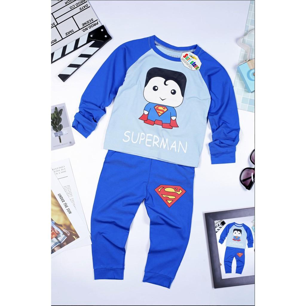 Bộ Thun dài tay hình ChiBi Siêu Nhân