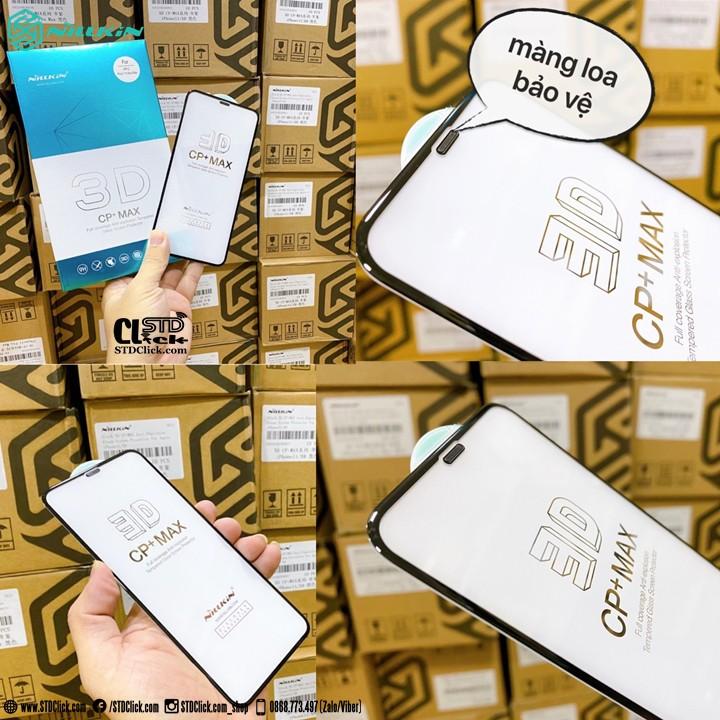 KÍNH CƯỜNG LỰC DÀNH CHO ĐIỆN THOẠI IPHONE X - XS - XR - XS MAX NILLKIN 3D CP+MAX CÓ MÀNG LOA