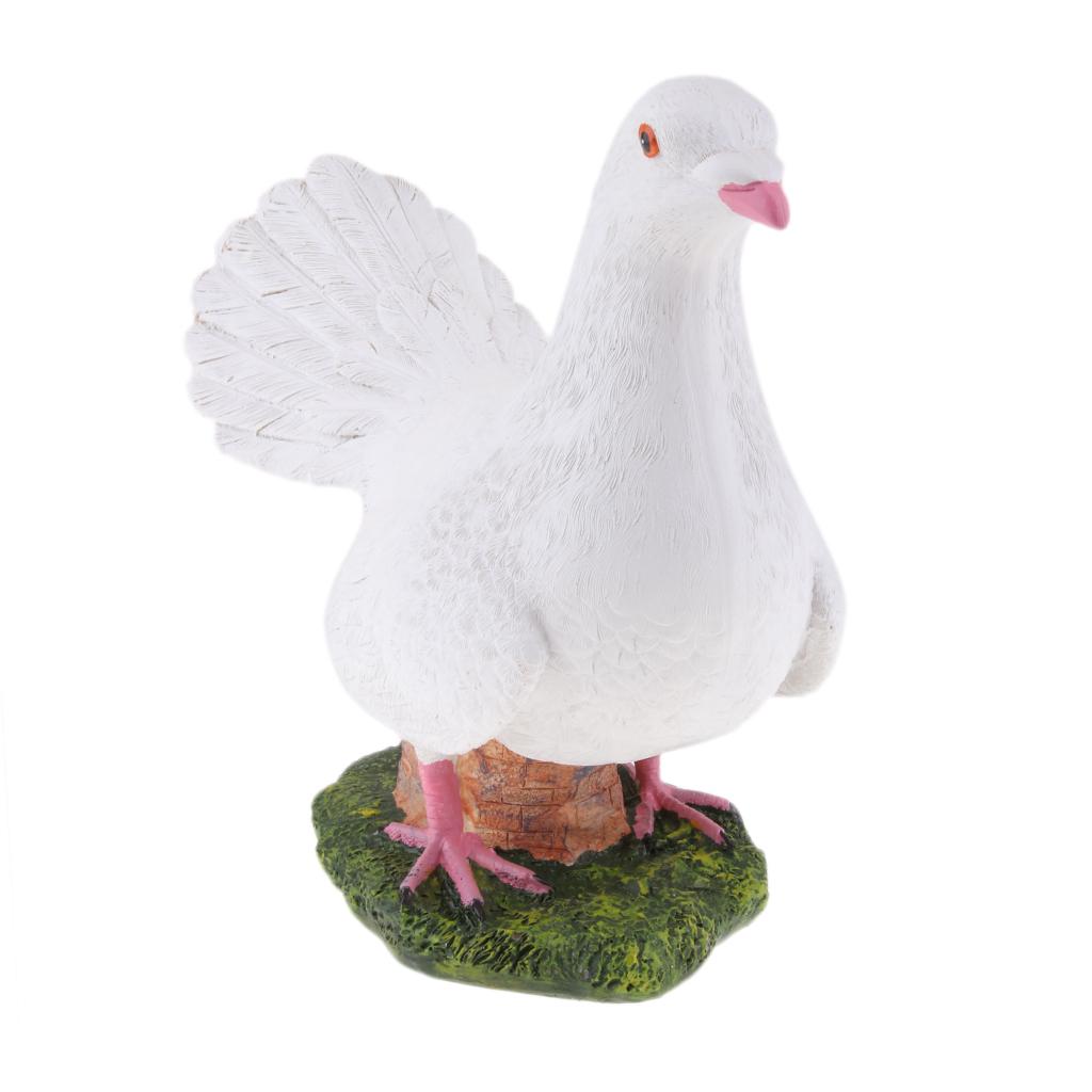 Lifelike Artificial Bird Sculpture Figurine for Patio Garden Decor. Ornament