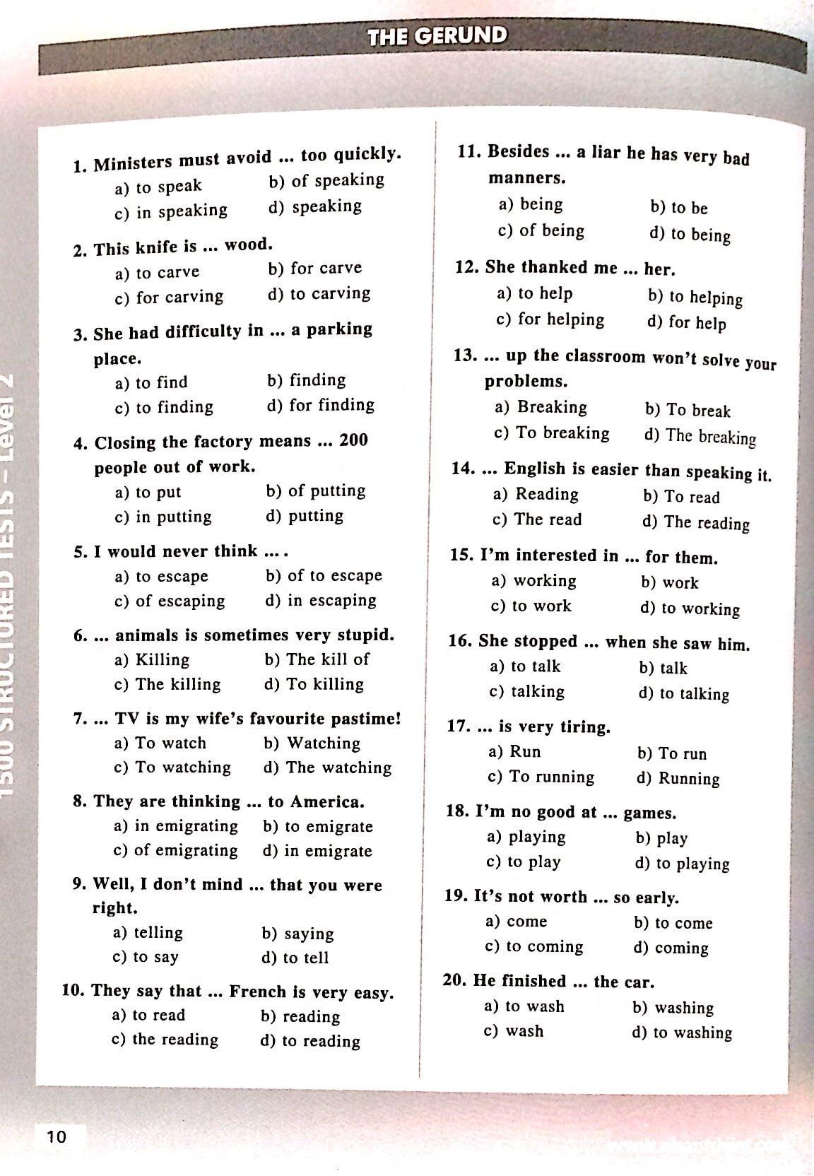Sách 1500 Structured Tests Leve 2 (Không CD)