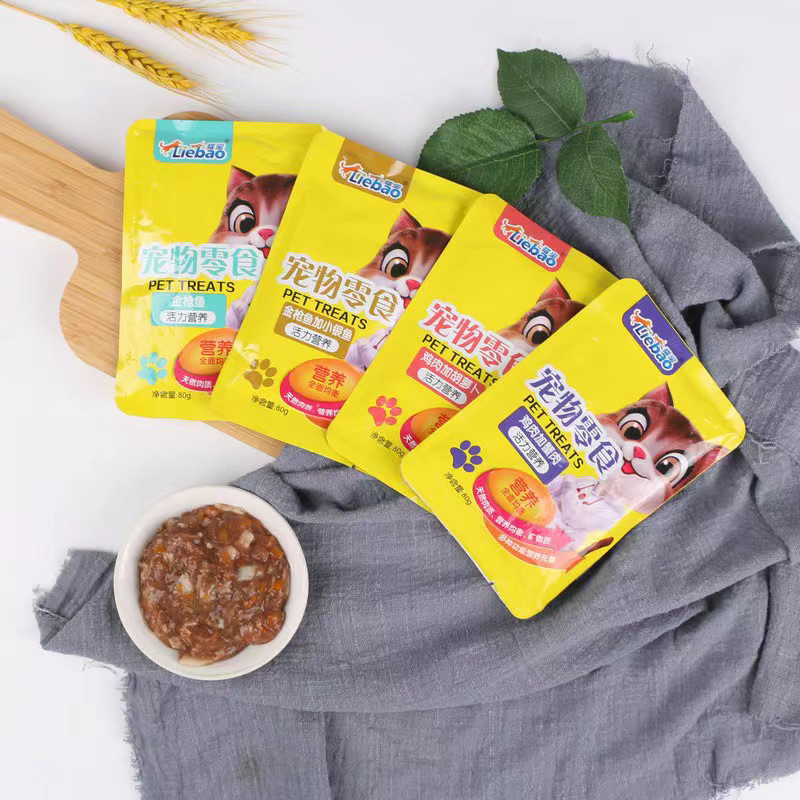 COMBO 20 GÓI PATE LIEBAO SÓC NÂU NỘI ĐỊA TRUNG DÀNH CHO MÈO - GIÁ TỐT