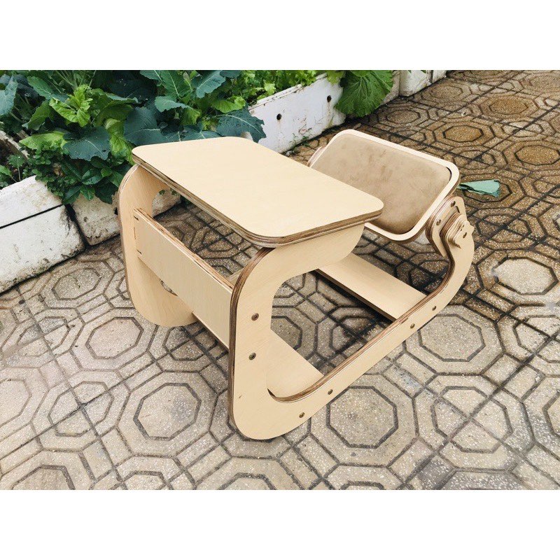 Ghế chống gù, ghế quỳ plywood, knee Chair, ghế công thái học kiểu Nhật