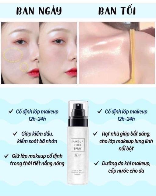 XỊT KHÓA LỚP TRANG ĐIỂM GIỮ MAKEUP MAKE SPRAY