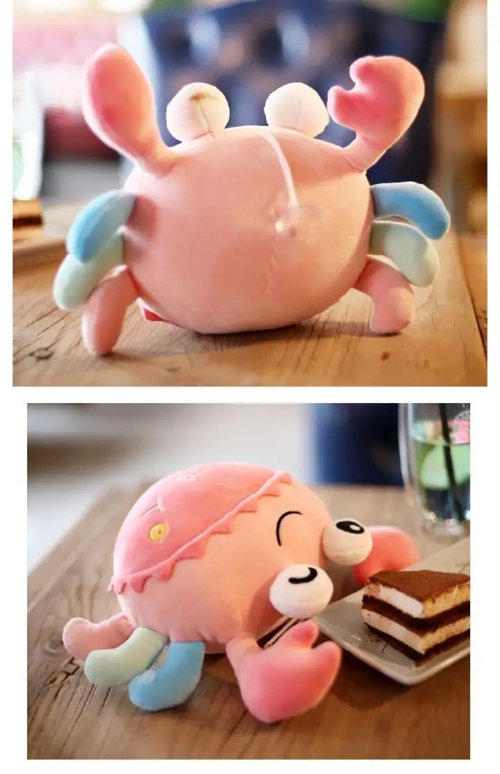 Thú nhồi bông con cua nhiều màu sắc - Size 20cm - Quà tặng gấu bông con cua đáng yêu.