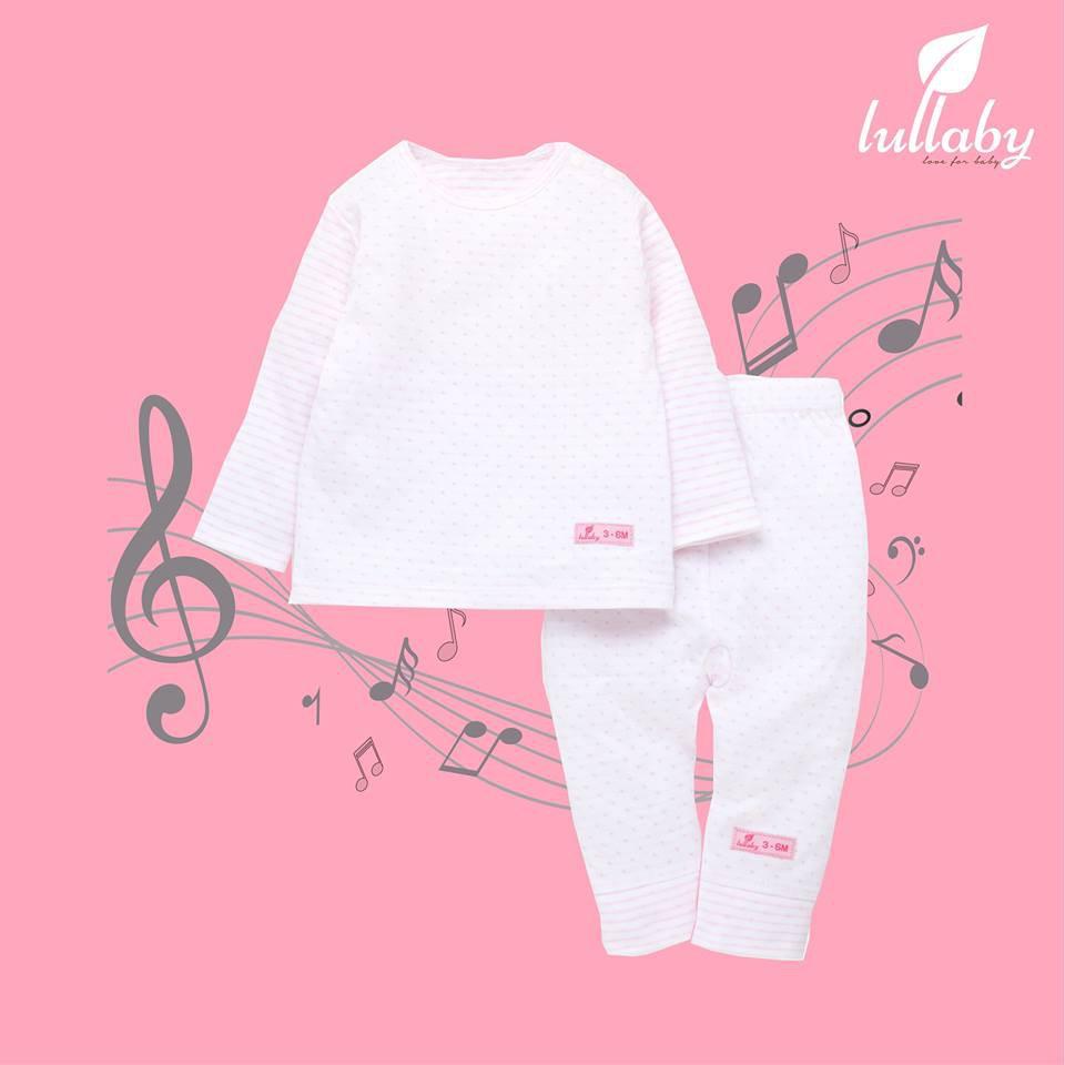 LULLABY - Bộ quần áo dài tay cài vai thu đông Doubleface NH0304-18