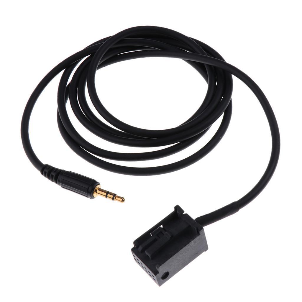 2-10pack Car 3.5mm Male Aux Audio Input Cable Adapter for Ford Focus Fiesta