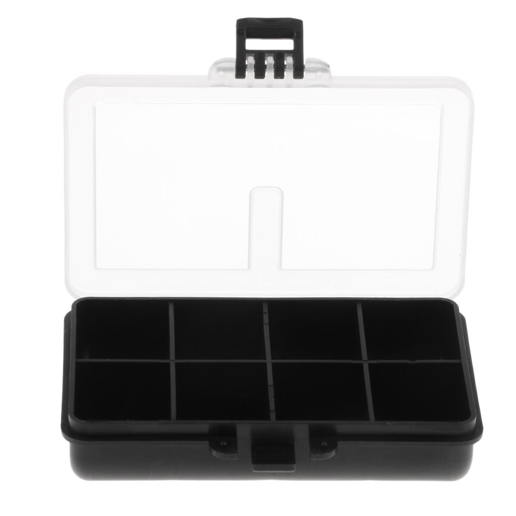 8 Compartment Waterproof Visible Plastic Clear Fishing Lure Bait Hooks Fishing Accessory Storage Box Case
