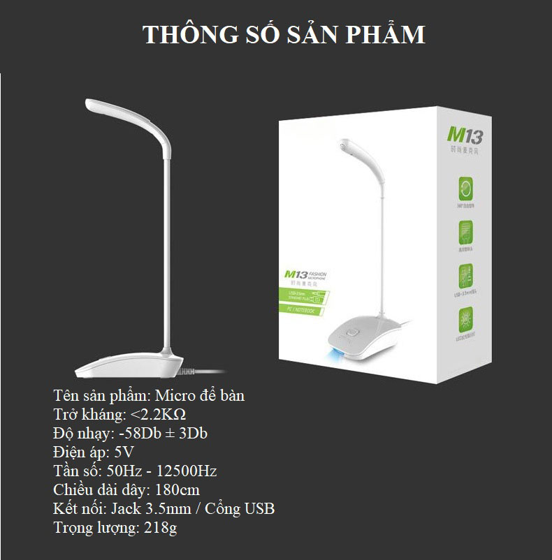 MÍc thu âm cao cấp dành cho văn phòng M-013