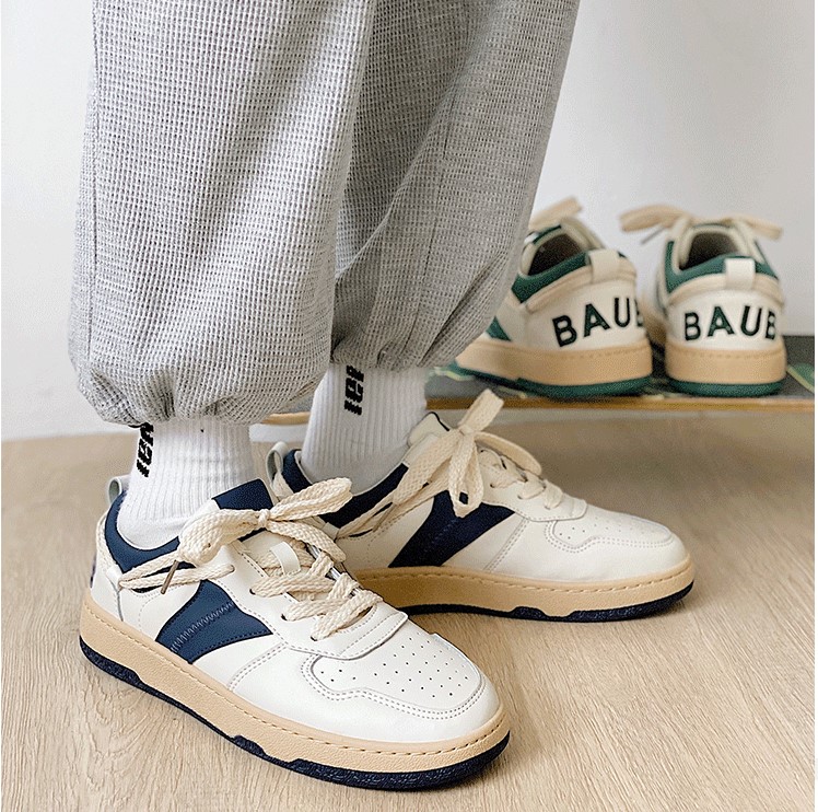 Giày Thể Thao Nam GEMI - Giày Sneaker Màu Xanh Lá - Xanh Lam, Trend 2022, Dễ phối đồ, Cổ Thấp - G5508