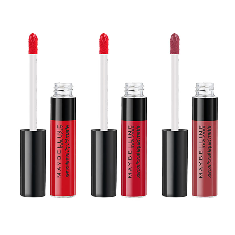 Bộ 3 Son Kem Lì Nhẹ Môi Maybelline New York Sensational Liquid Matte