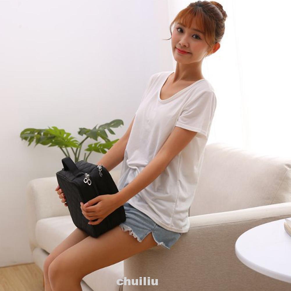 Túi Lưới Đựng Đồ Trang Điểm Hai Lớp Đa Năng Tiện Dụng