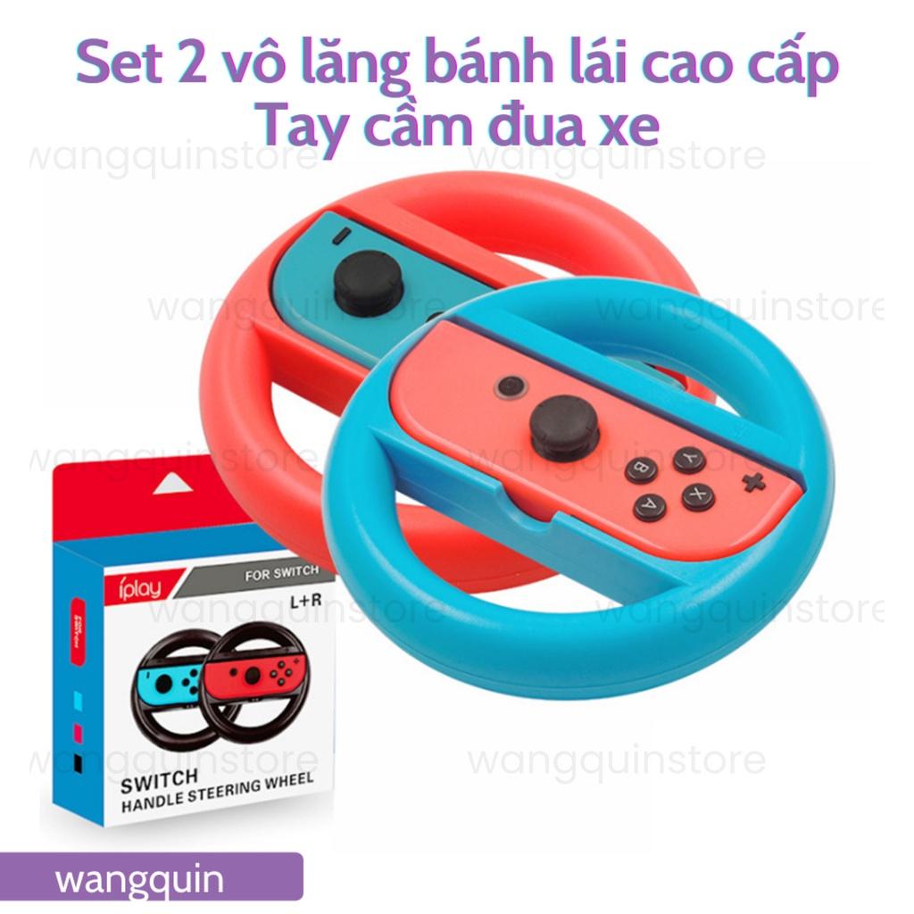 Sẵn VN - Set 2 Vô Lăng Bánh Lái Phụ Kiện Máy Game Nintendo Switch/ Oled/ Lite Tay Cầm Điều Khiển Joycon Game Đua Xe Kart