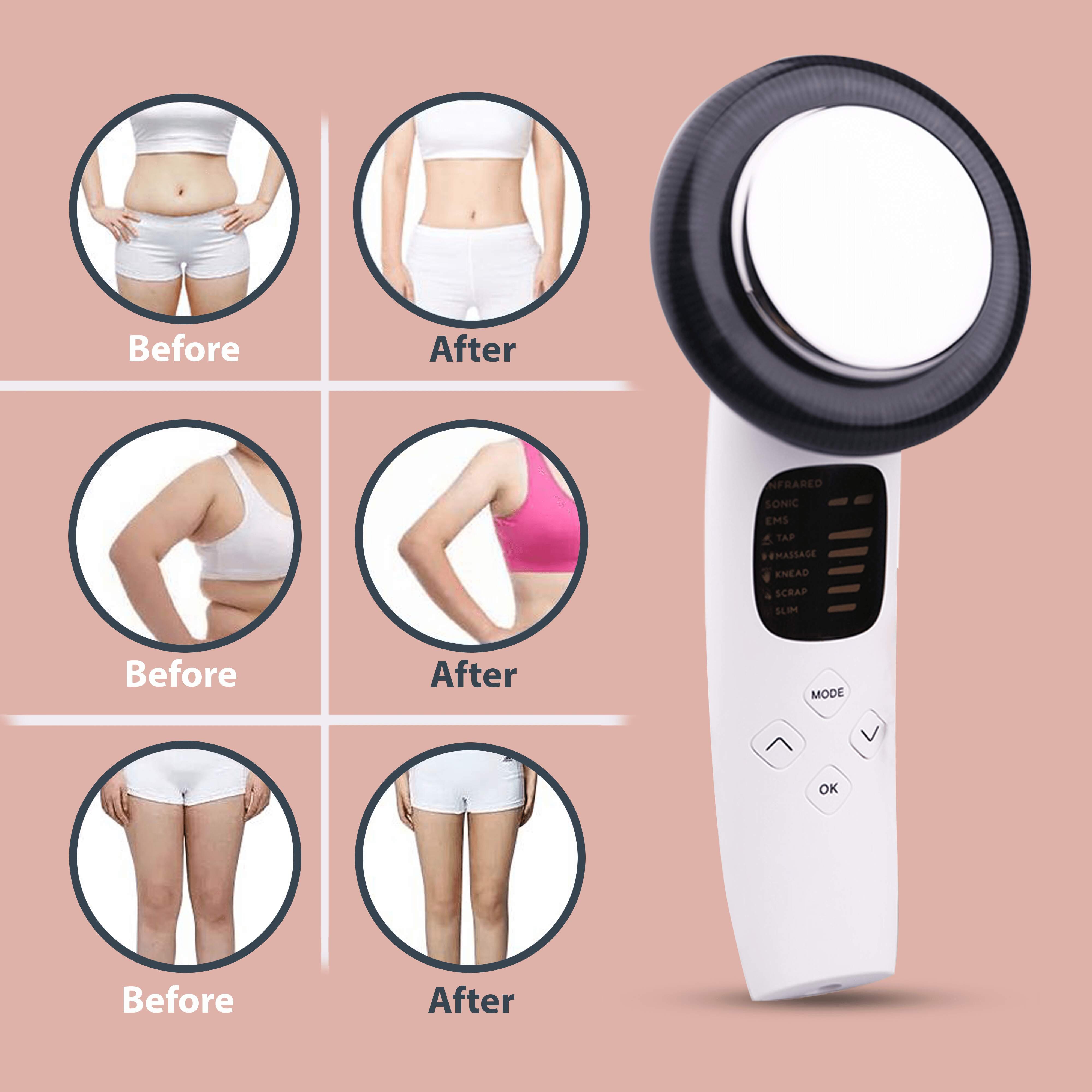 Thiết bị massage toàn thân siêu âm 3in1 Ultrasonic EMS