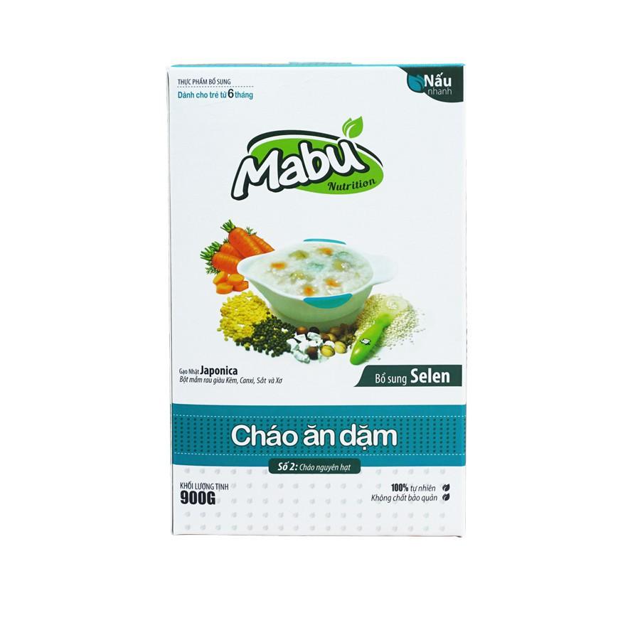 Cháo ăn dặm Mabu số 2 nguyên hạt (900g)