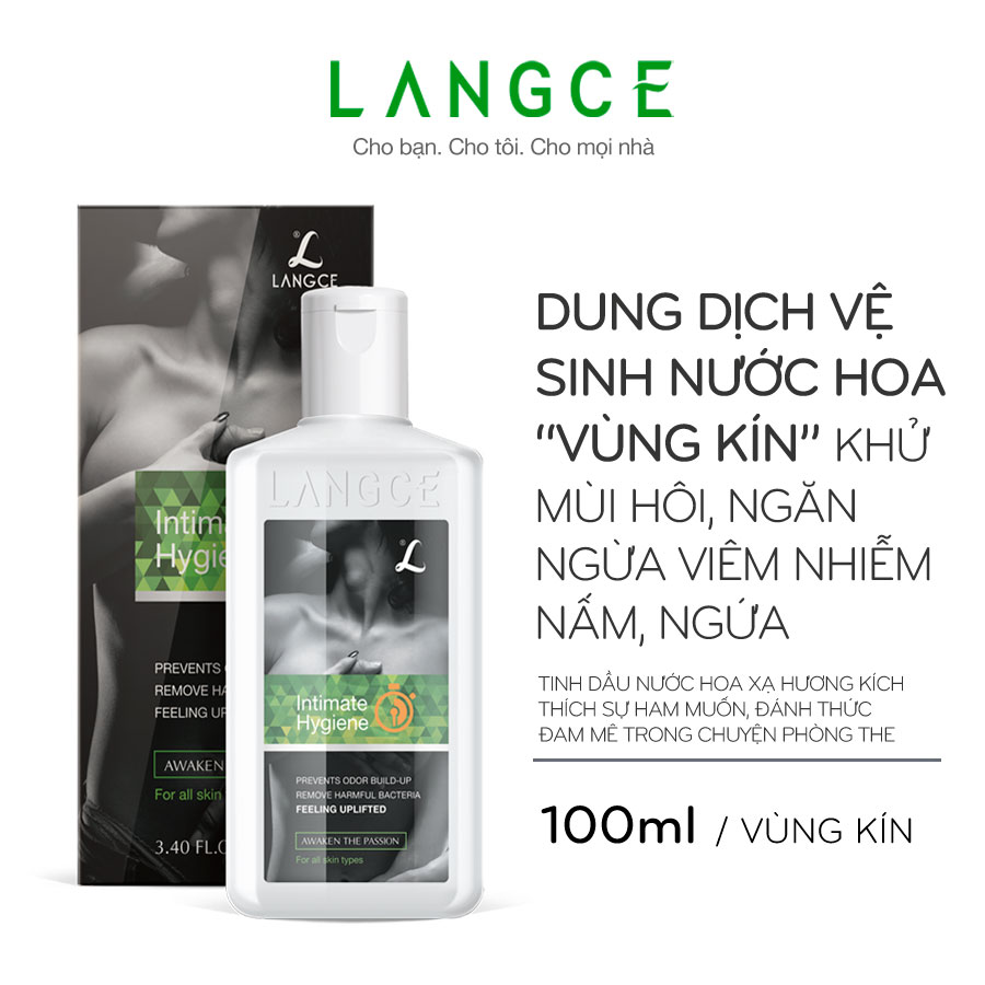 Gel Vệ Sinh Nước Hoa Vùng Kín Hạnh Phúc Thăng Hoa100ml  TẶNG Kem Làm Rụng Lông Trắng Da 20ml LANGCE