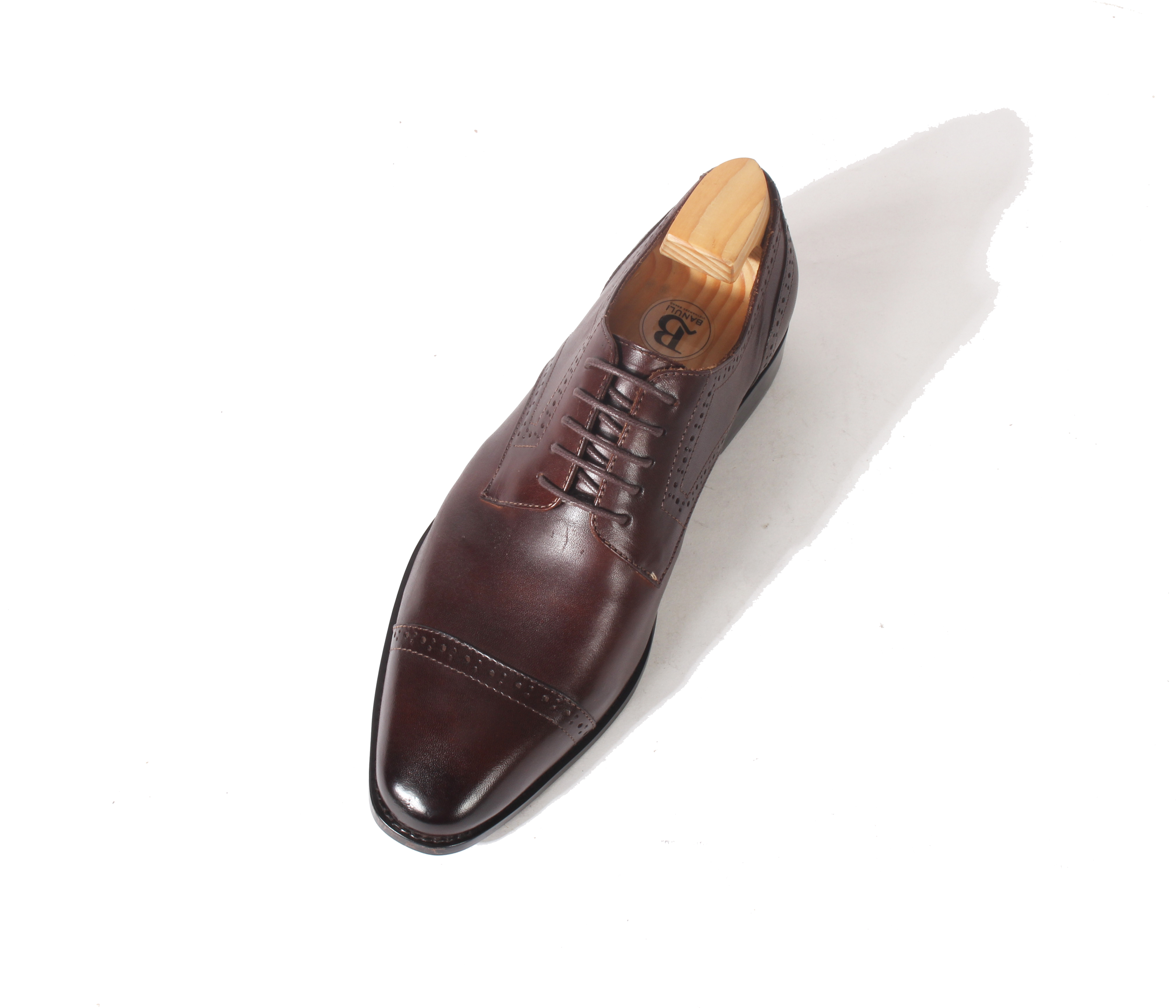 Giày Tây Nam Công Sở Derby BANULI H1CD1M1 - Da Bò Mộc Siêu Mềm, Đế Khâu Blake Siêu Nhẹ Siêu Êm