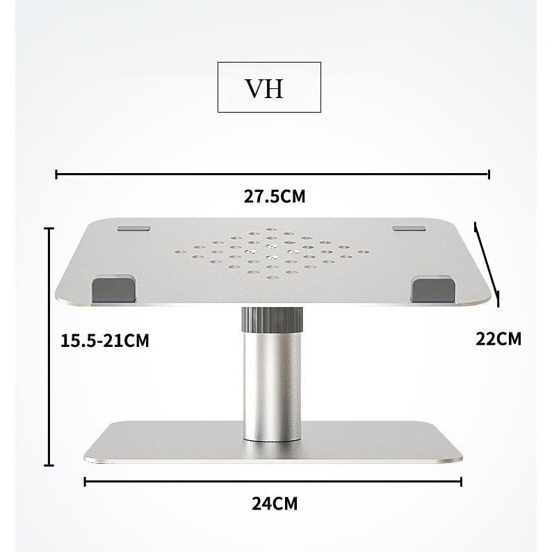 Giá đỡ nâng máy tính xách tay laptop có thể điều chỉnh độ cao và xoay 360 độ VH Vu Studio - Hàng chính hãng