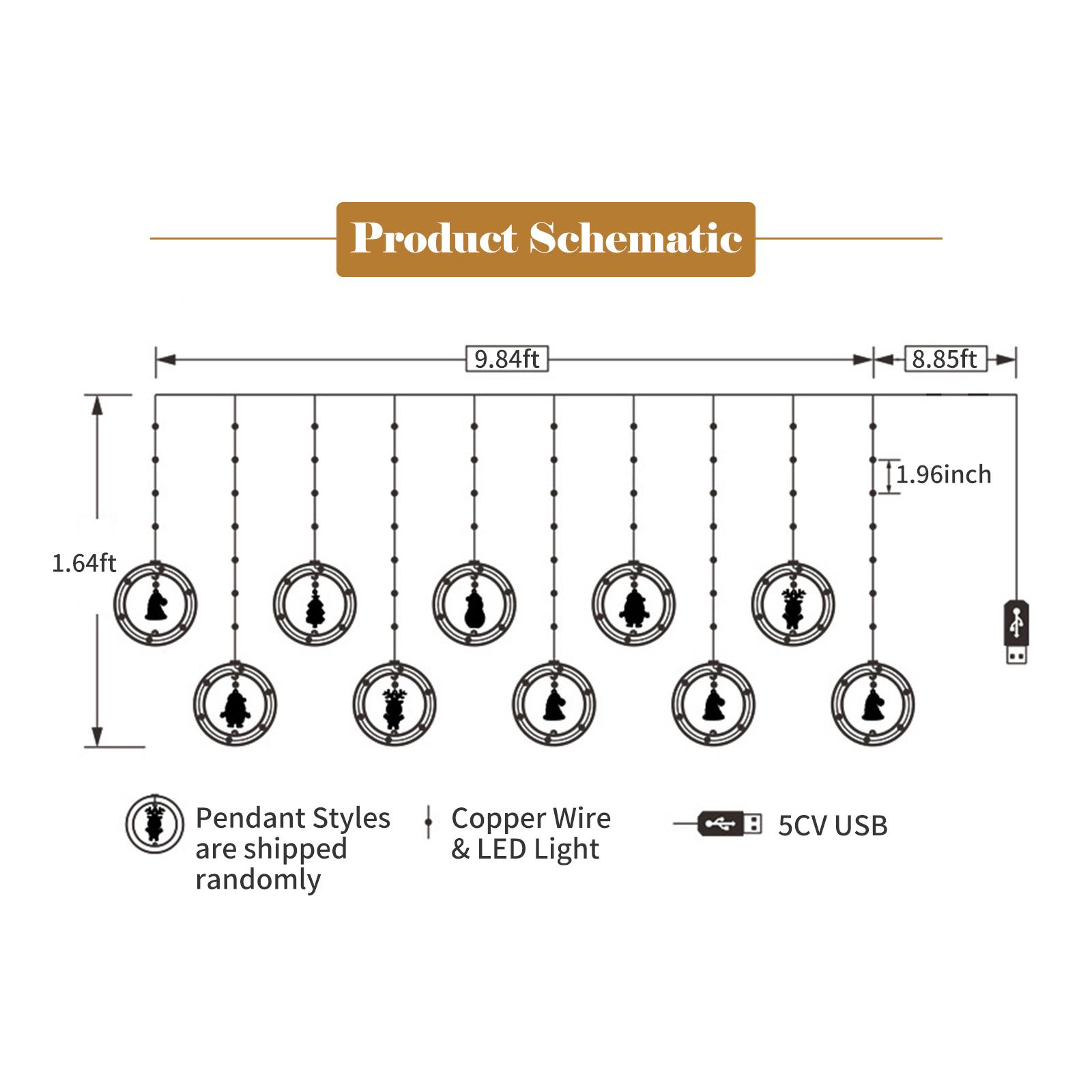 Đèn Dây Giáng Sinh Led Cổ Tích Lấp Lánh Dài 9,8 Feet