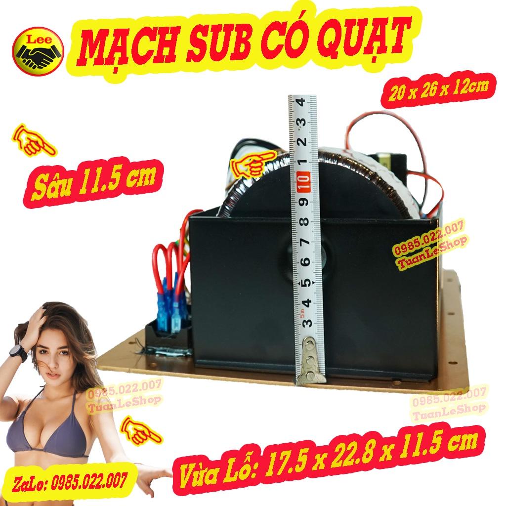 MẠCH SIÊU TRẦM CÔNG SUẤT LỚN, MẠCH SUB 4 SÒ NGUỒN ĐỒNG XUYẾN KÍCH THƯỚC 20x26cm – MẠCH SUP BASS 30, BASS 40