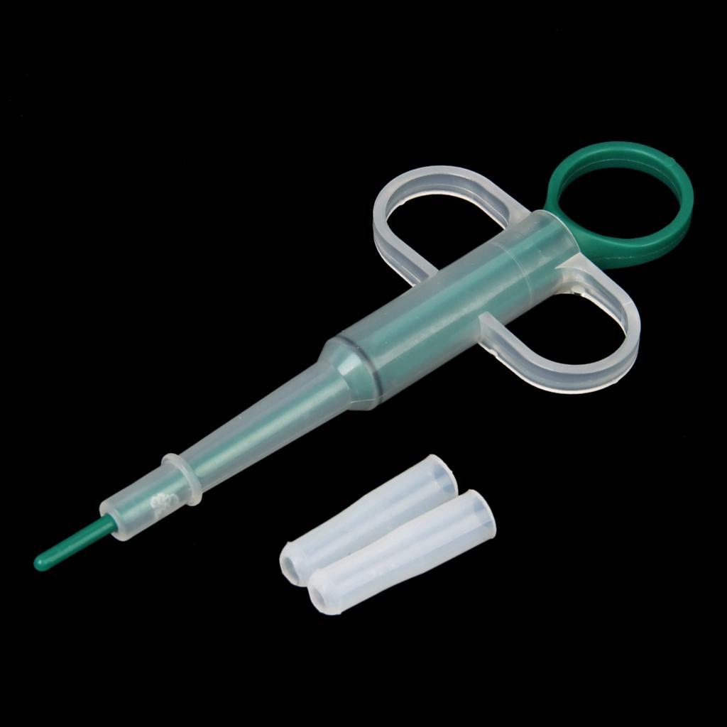 4X Pet Dog Cat Capsule Tablet Pill Gun Piller Pusher Syringe Doser Set--Green