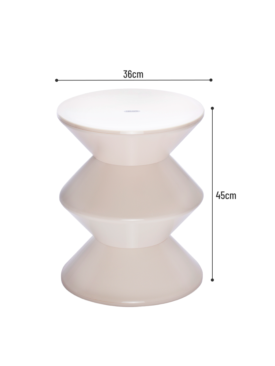 Bàn cà phê nhựa zigzag - phong cách hiện đại, độc đáo - Hàng nhập khẩu chính hãng Cobihome