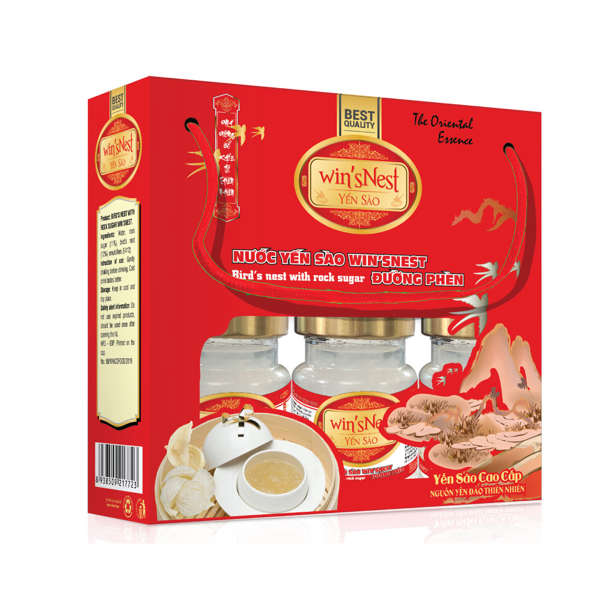 Nước Yến Sào win'sNest Đường Phèn (6 lọ x 70 ml/ Lốc)