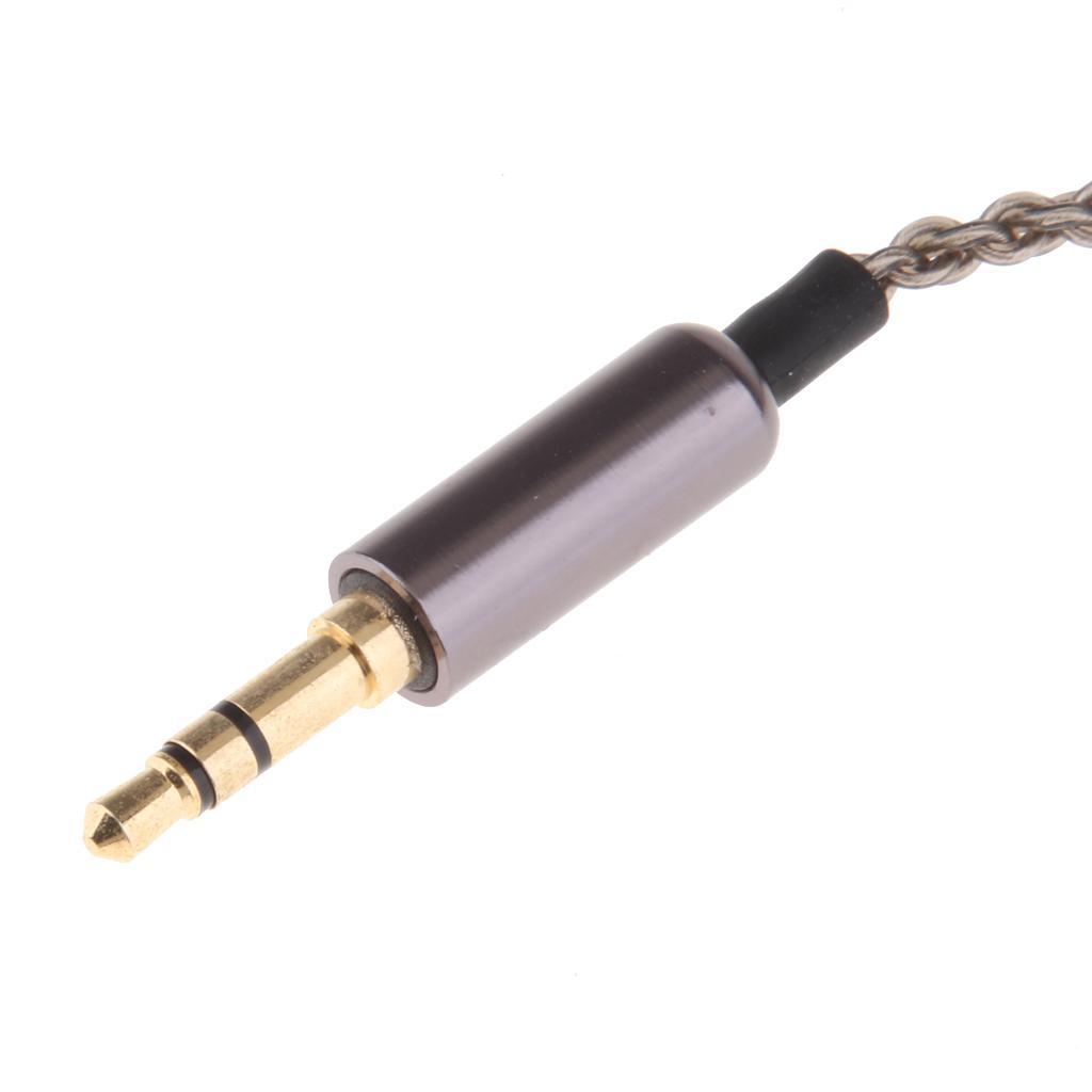 Copper Stereo Audio Cable with 3.5mm Plug MMCX Interface Replacement Cable for Shure SE215 SE315 SE846 SE535 SE425 UE900