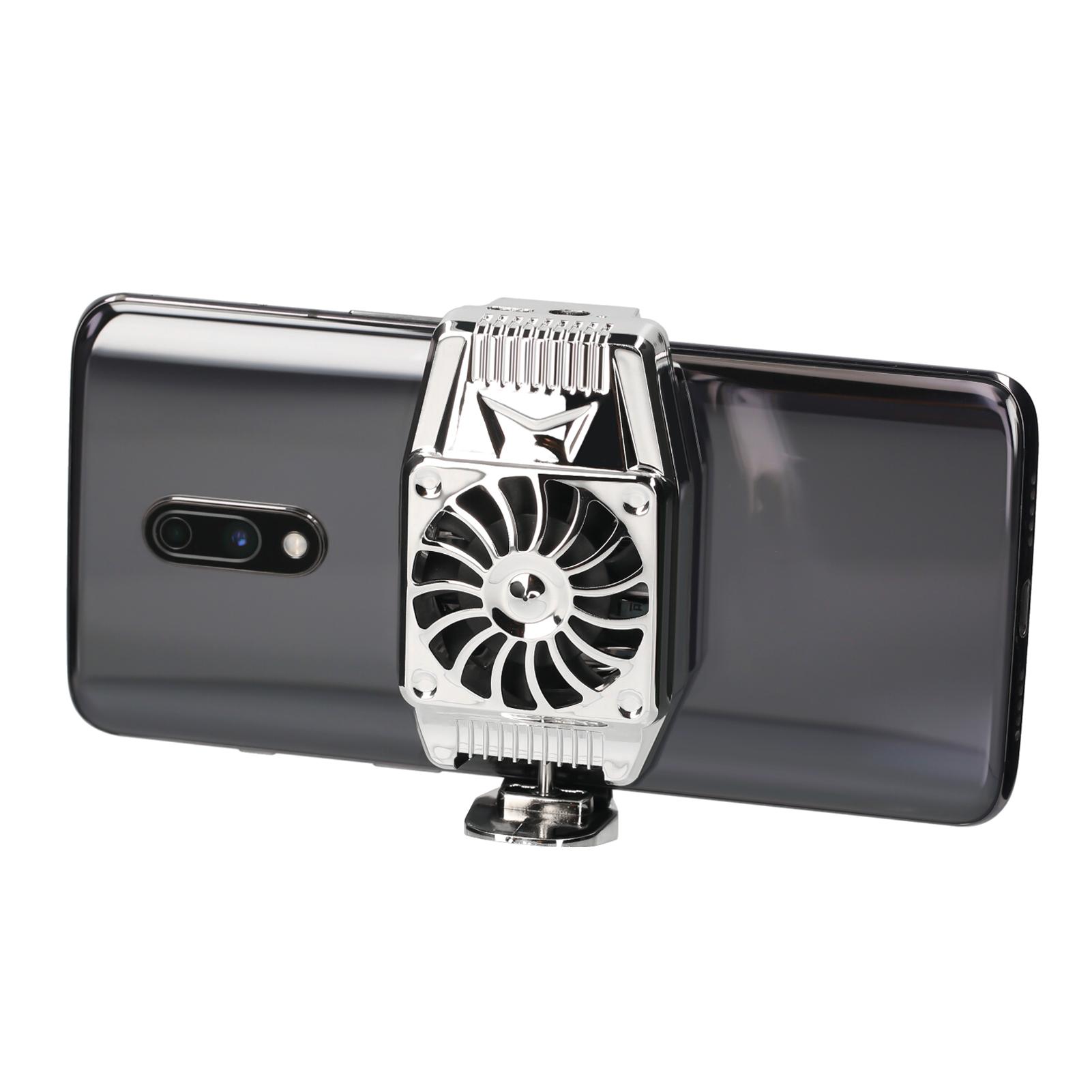 Mobile Phone Cooling Fan Rechargeable Cell Phone Cooler Stretchable Design for 4 to 6.7 Inches Phones Cellphone