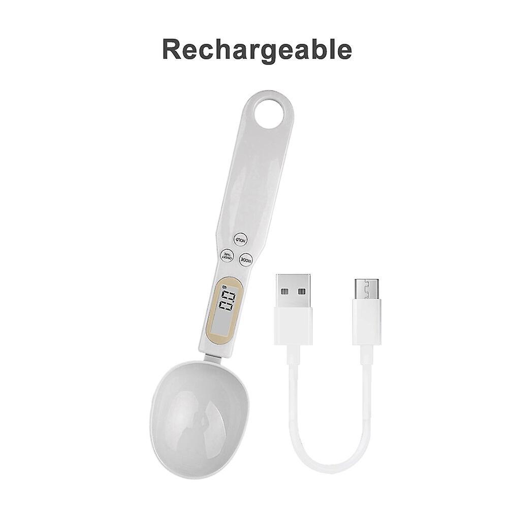2 Chiếc Muỗng Đo Điện Tử Thìa Đo Kỹ Thuật Số Di Động 500G/0.1G Thìa Thực Phẩm Điện Tử Mini