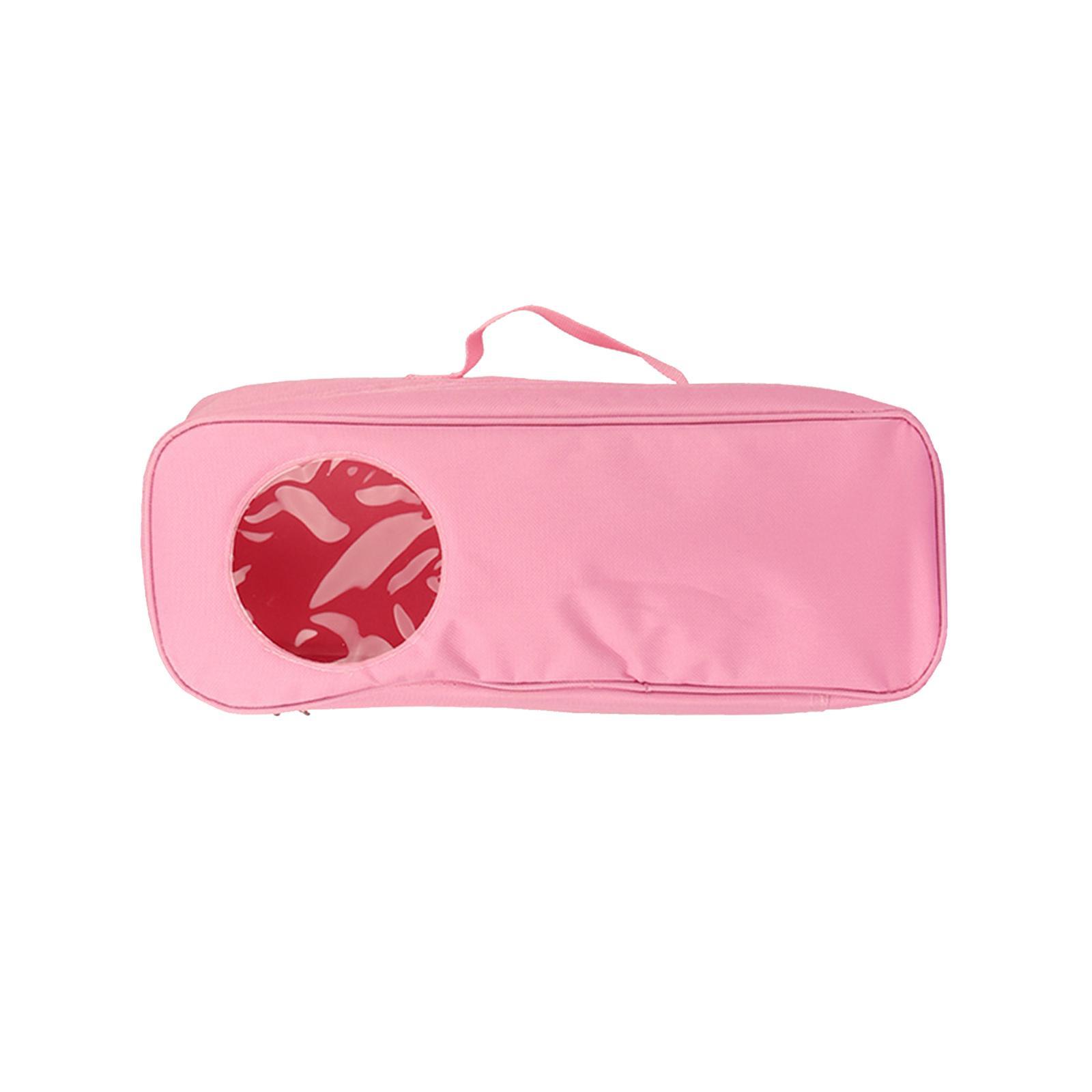Doll Storage Bag Doll Toy Organizer with Clear Window Carrying Bag Suitcase Zipper Doll Case for 14'' Girl Doll Closet Wardrobe Makeovers