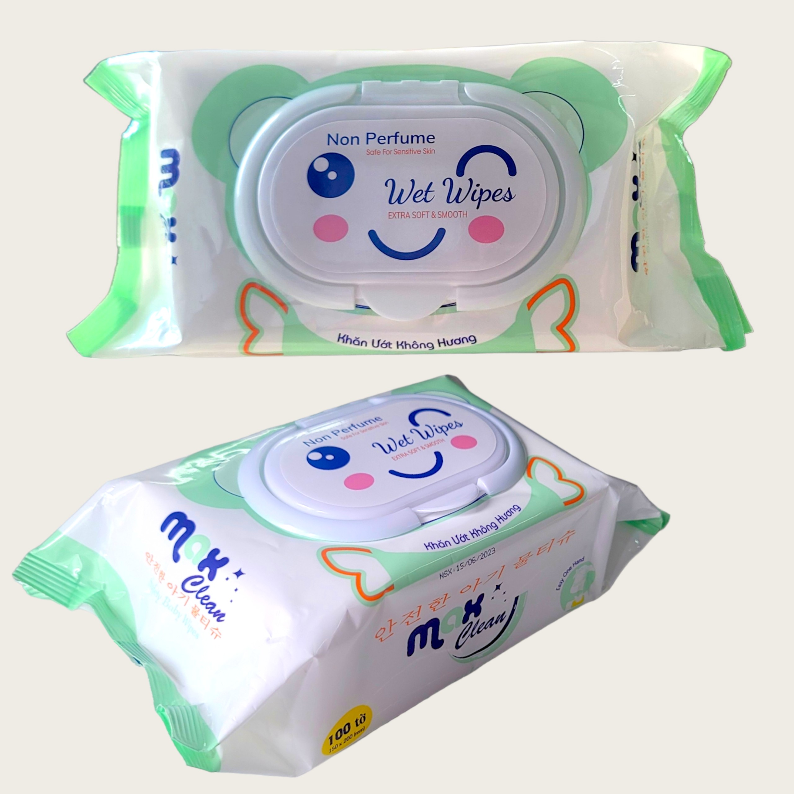 Khăn Ướt Max Clean 100 Tờ - Không Hương ( Ngẫu Nhiên )