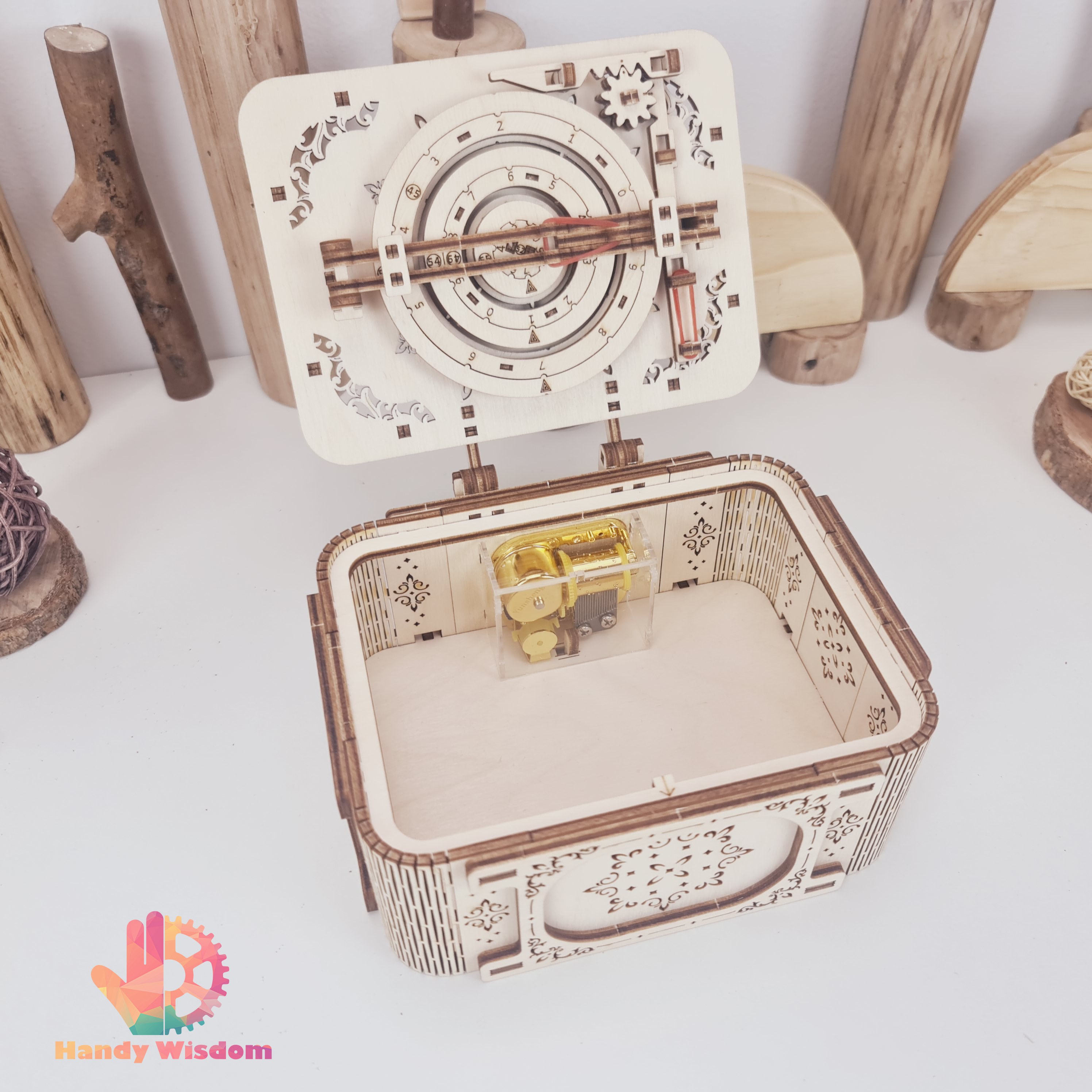 Mô hình gỗ chuyển động - Hộp nhạc bí mật - UGUTER Secret Treasure Box G612