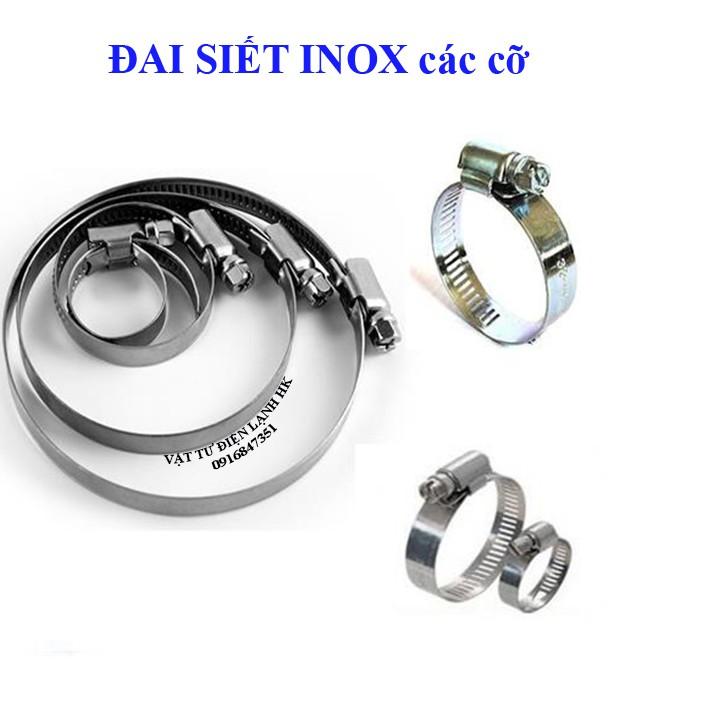 Đai xiết ống các cỡ inox từ 12mm - 83mm - siết quai nhê cổ dê (chọn đúng cỡ khi đặt hàng)