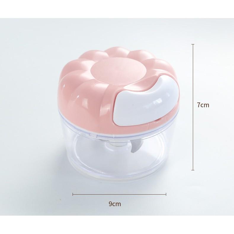 Dụng cụ xay tỏi 2 lưỡi hình hoa