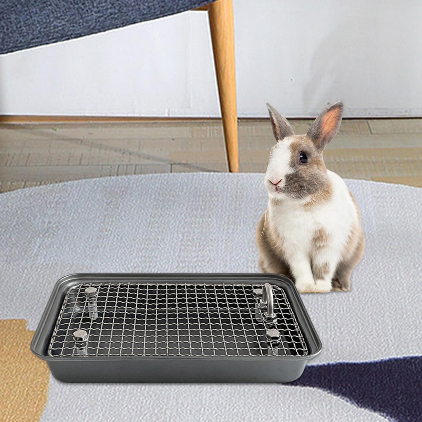 Small Animal Cage Toilet Rabbit Litter Toilet Bedding Box,Potty Trainer Corner for Hamster,Chinchilla Ferret Bunny Rabbit