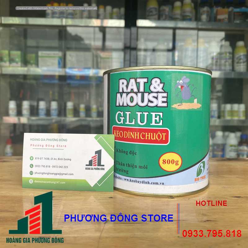 Keo bẫy chuột dạng lon_lon 800g