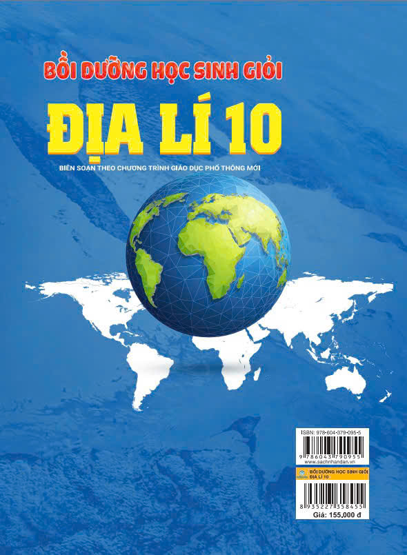 Sách - Bồi Dưỡng Học Sinh Giỏi Địa Lí 10 - Biên soạn theo chương trình GDPT mới - ndbooks