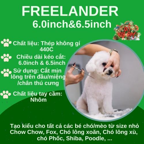 ️️️Kéo cong cắt lông Chó/Mèo cao cấp siêu nhẹ Freelander 6inch và 6.5 inch️️️