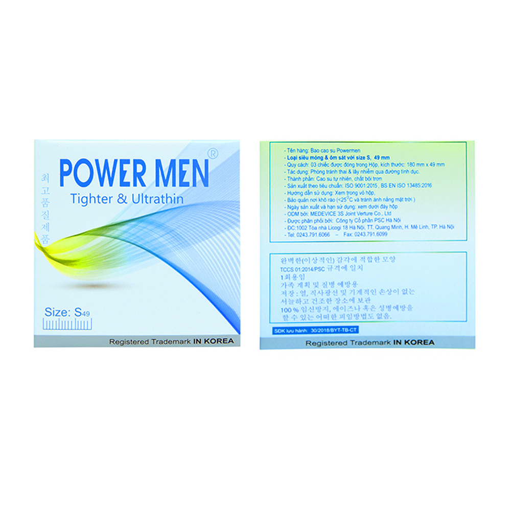 Bao cao su Powermen Ôm sát, Siêu mỏng cho gia đình
