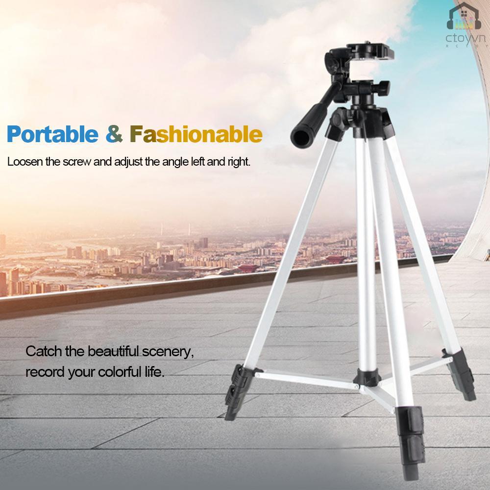 Giá đỡ ba chân bằng hợp kim nhôm 3 khớp STB-3110 35-102cm kèm điện thoại 1/4