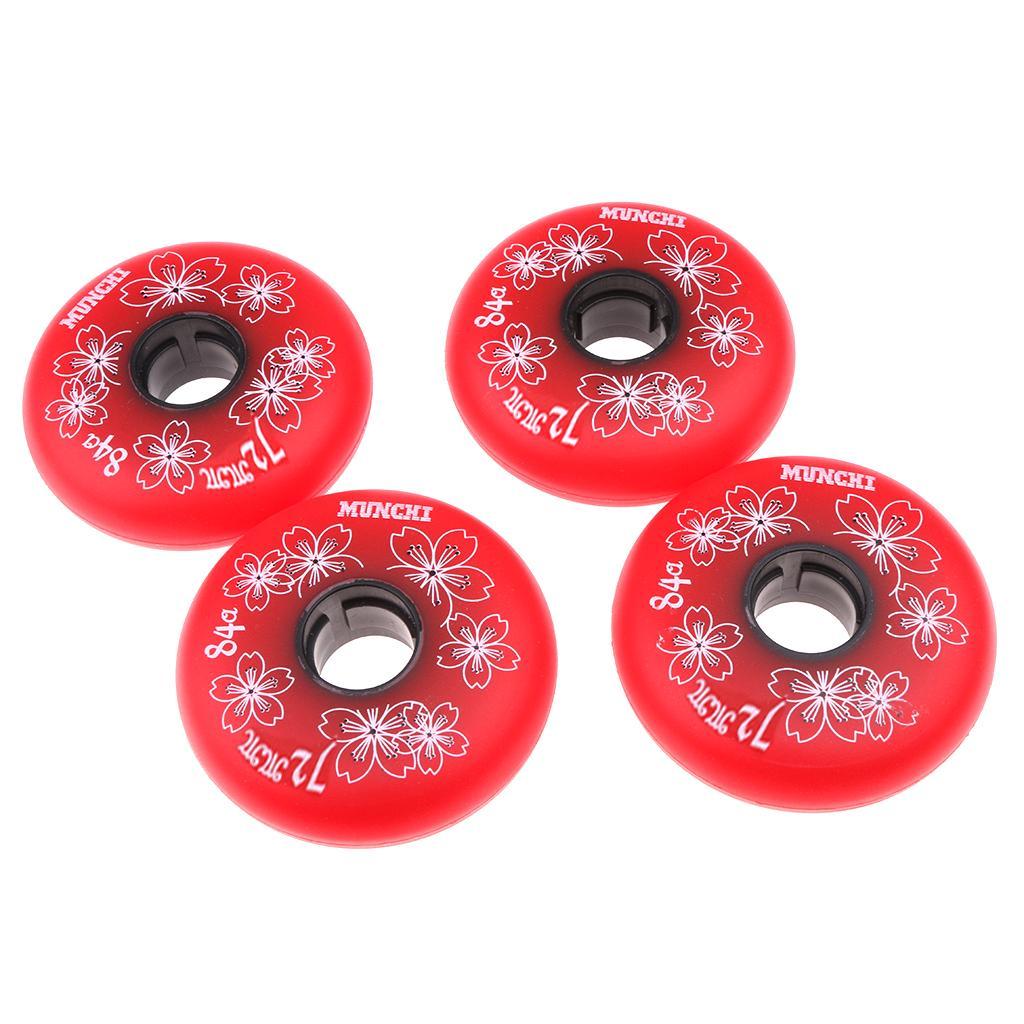8 Pieces Inline Roller Hockey Fitness Skate Replacement Wheel 84A