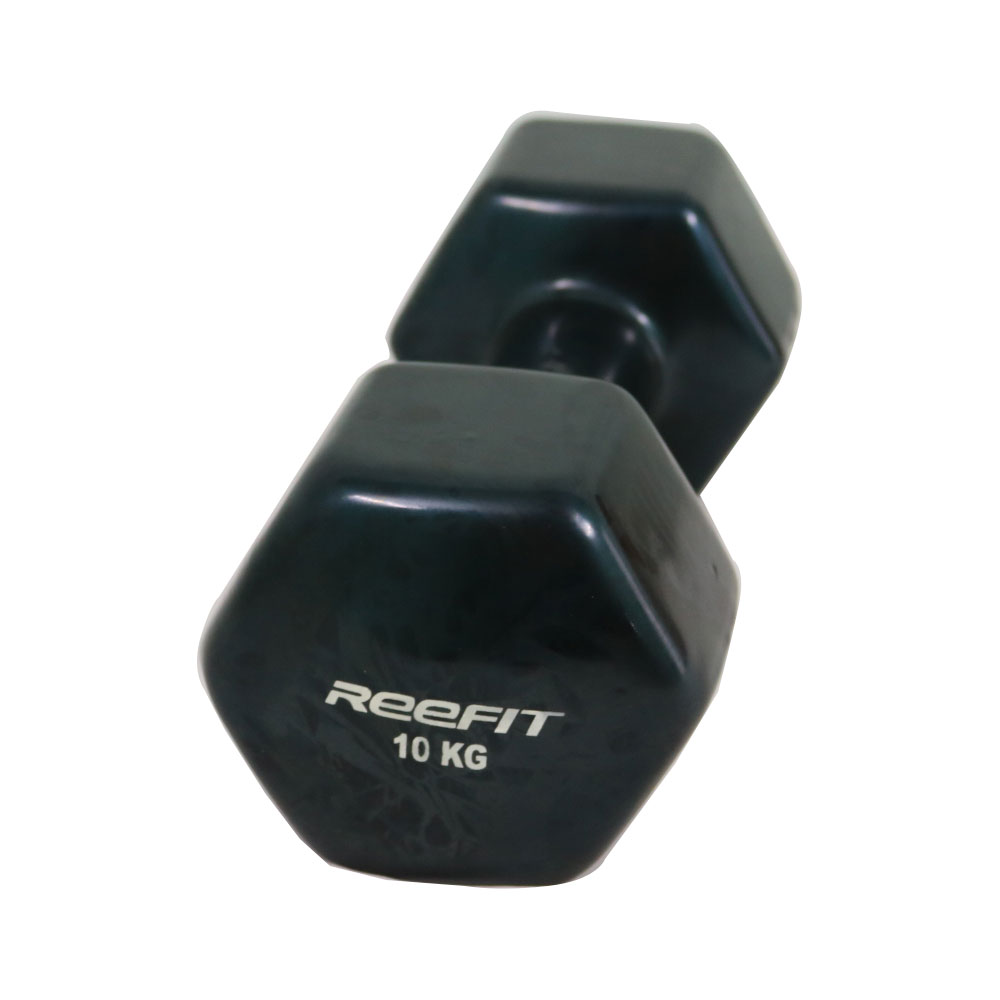Bộ 2 tạ tay cao su Reefit màu đen 10kg