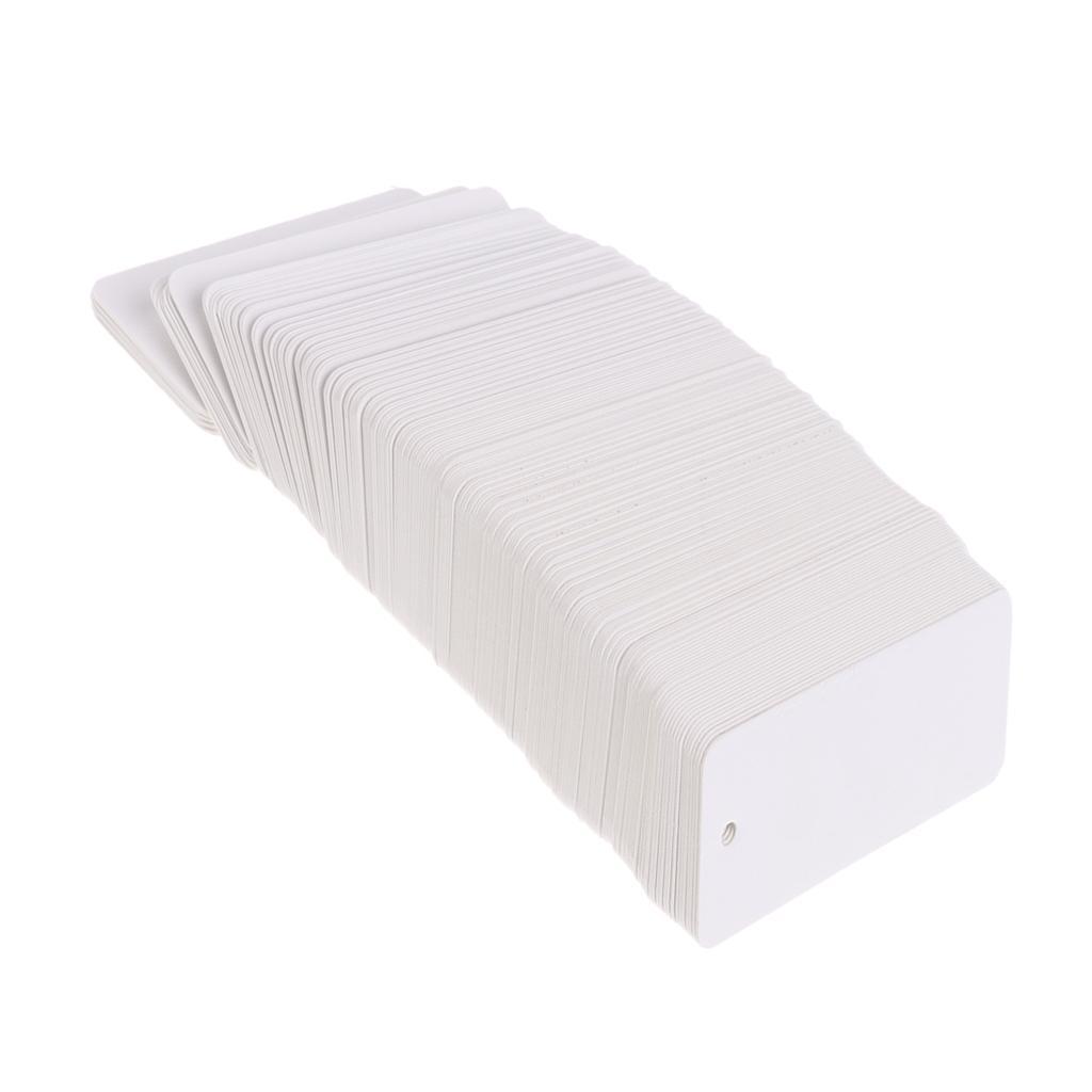 Pack of 200 Blank Clothing Hang Tag Gift Label Card for Business and Domestic