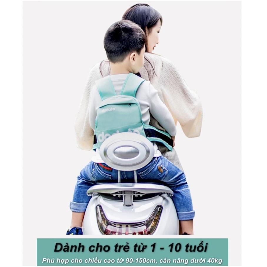 ĐỊU 2 TƯ THẾ AN TOÀN CHO BÉ KHI ĐI XE MÁY ️