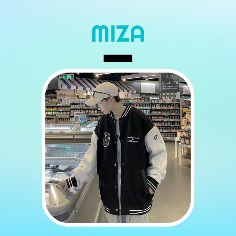 Áo khoác nỉ bông nam nữ bomber unisex gió jacket cúc bấm form rộng local brand ulzzang phong cách hàn quốc đep Chữ G
