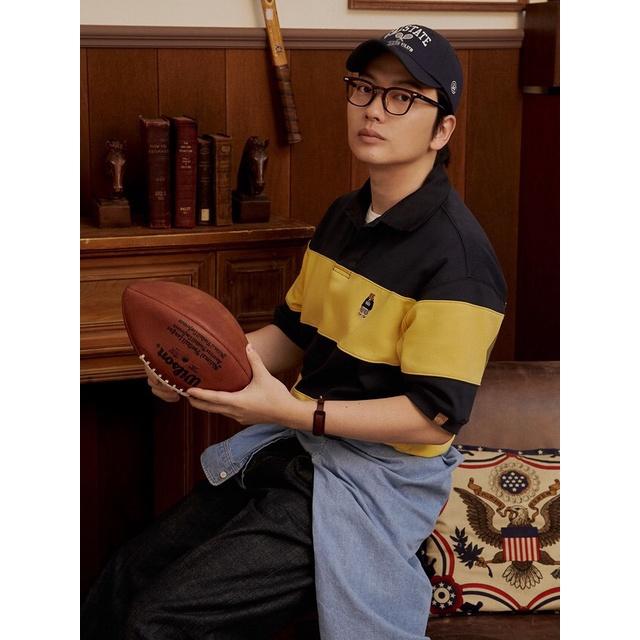 Áo thun Unisex Form rộng Polo Whoau Striped