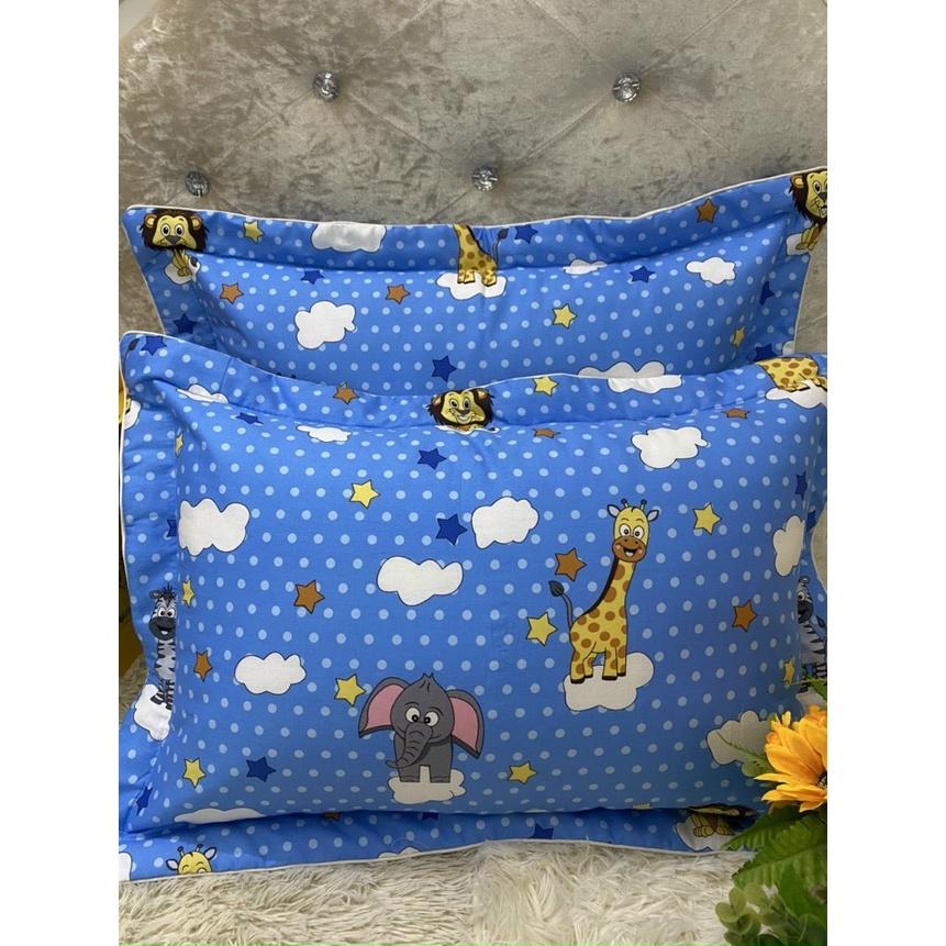 Vỏ Gối Nằm 100% Cotton Hàn Loại Đẹp Lót Bông Kích Thước 45x65cm