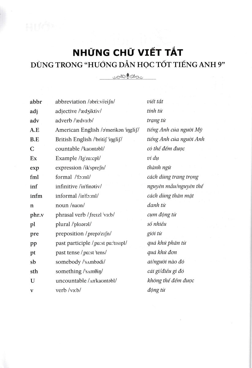 Hướng Dẫn Học Tốt Tiếng Anh Lớp 9 - Theo Chương Trình Mới Của Bộ GD Và Đào Tạo