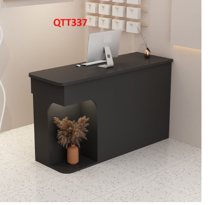 QUẦY LỄ TÂN, QUẦY TIẾP TÂN, QUẦY TÍNH TIỀN, QUẦY THU NGÂN QTT337 ( không đèn) - NỘI THẤT LẮP RÁP VIỄN ĐÔNG ADV
