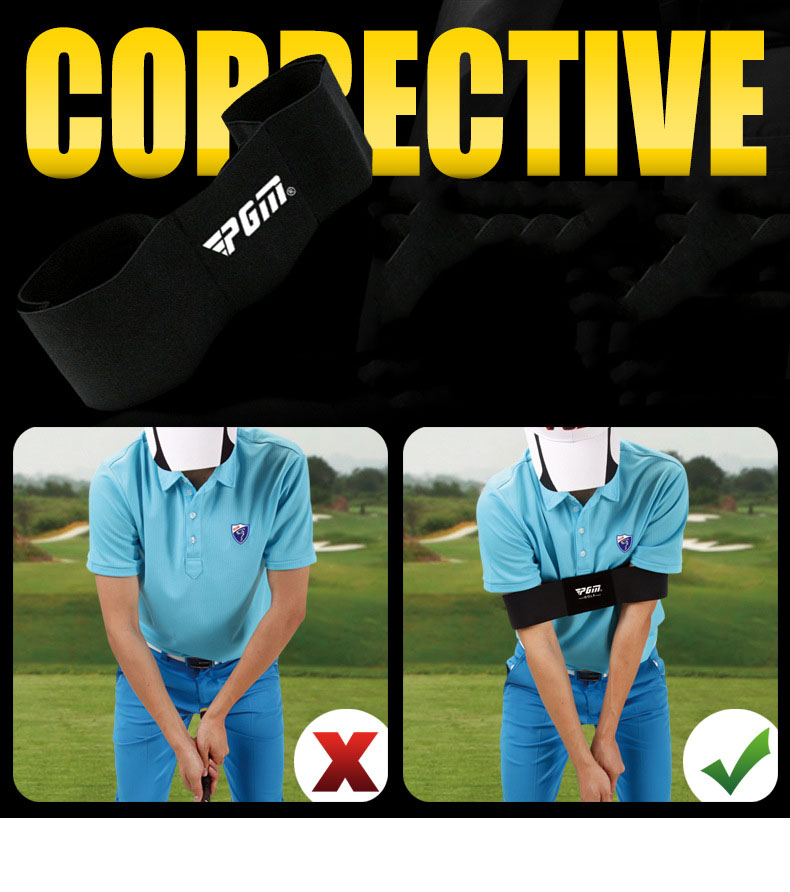 Nẹp định vị 2 tay tập chơi golf PGM_JZQ005